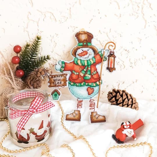 Crystal Art Christmas Tree Toy Plastic Canvas Counted Cross Stitch Kit Set Of Pictures Christmas Toys